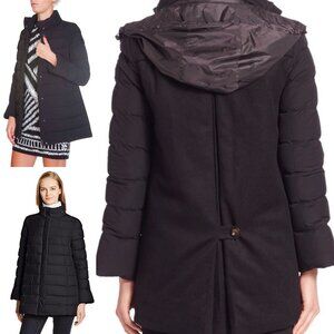Peuterey Fuscello Bell Sleeve Combo Goose‎ Down Puffer & Wool coat